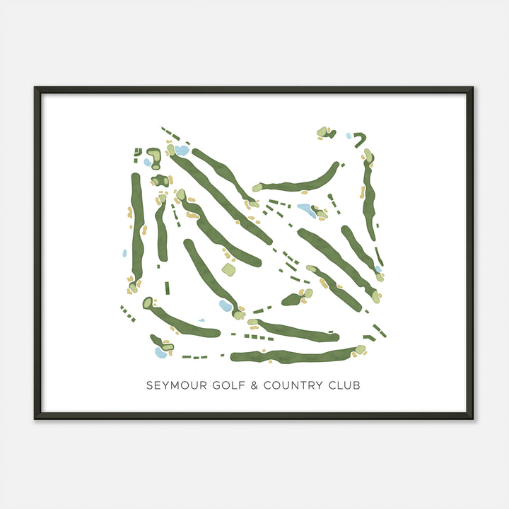 Print of Seymour Golf & Country Club Modern Map