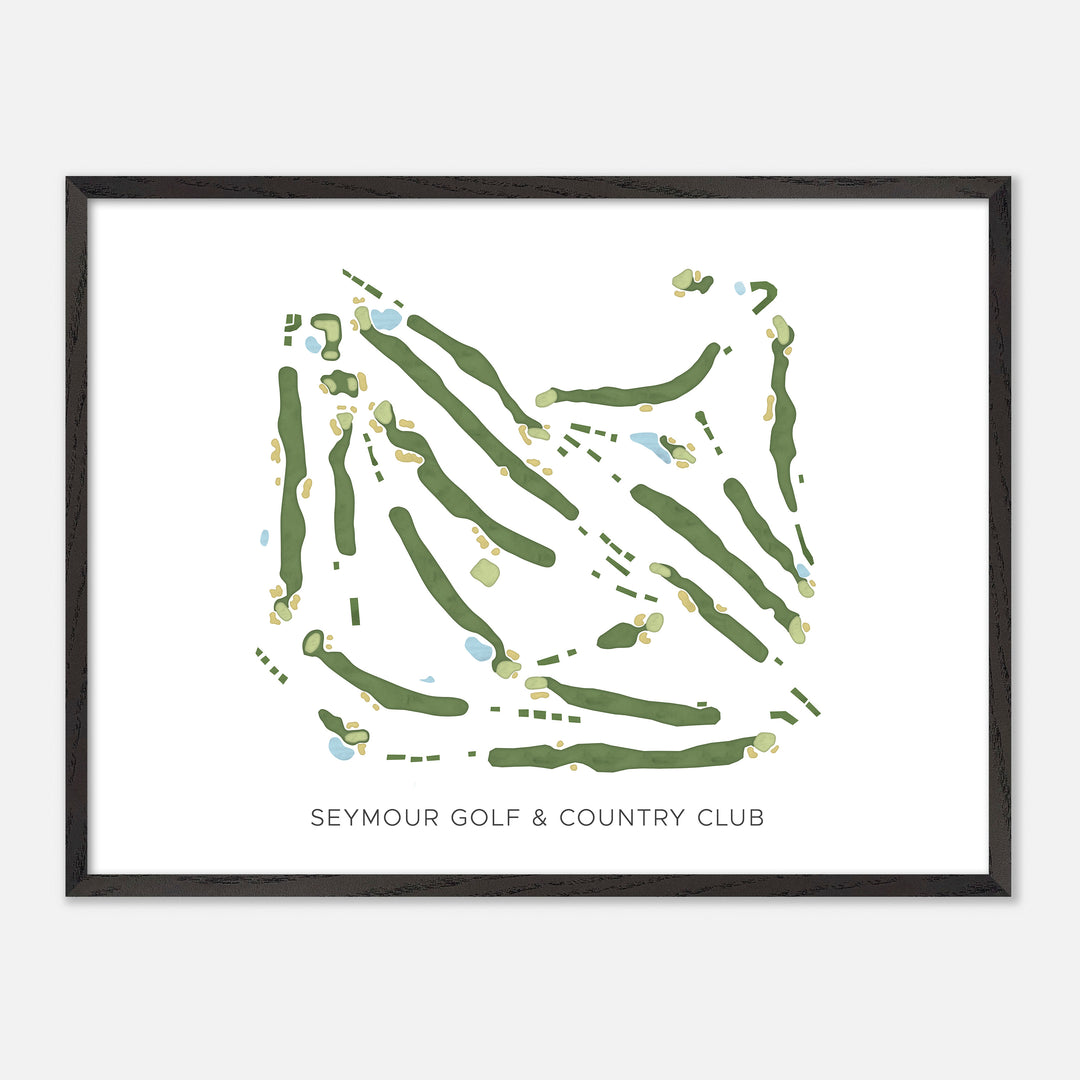 Print of Seymour Golf & Country Club Modern Map