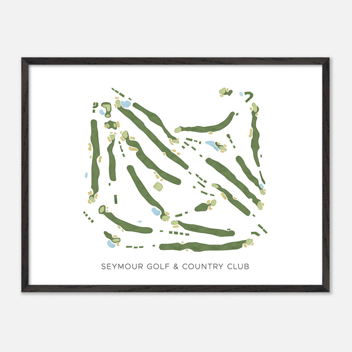 Print of Seymour Golf & Country Club Modern Map