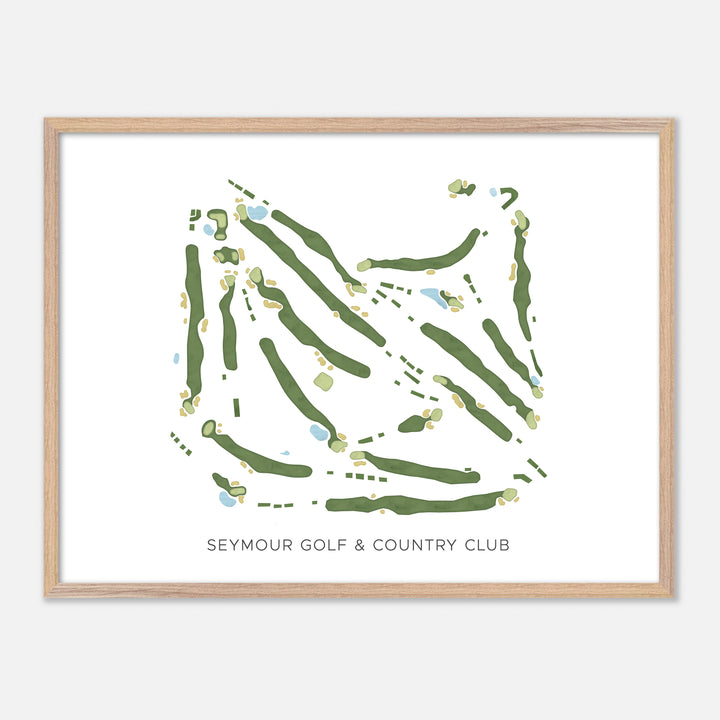 Print of Seymour Golf & Country Club Modern Map