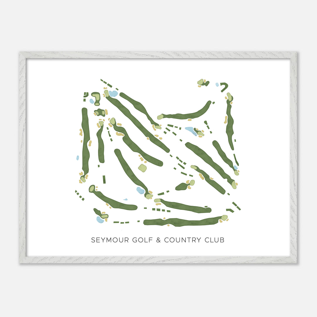 Print of Seymour Golf & Country Club Modern Map
