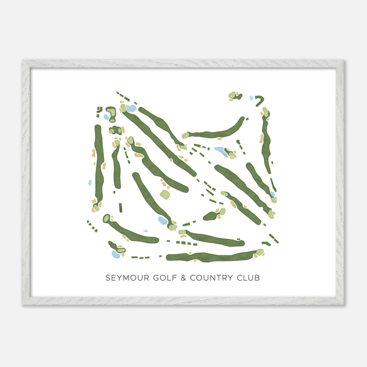 Print of Seymour Golf & Country Club Modern Map