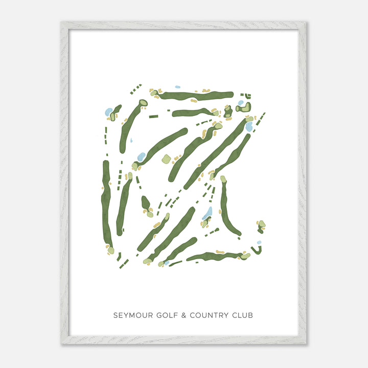 Print of Seymour Golf & Country Club Modern Map