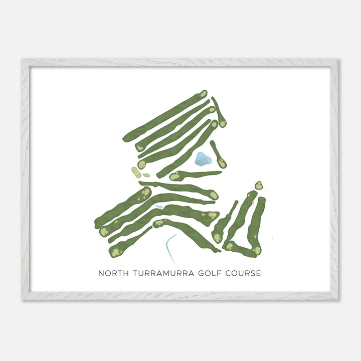 Print of North Turramurra Golf Course Modern Map