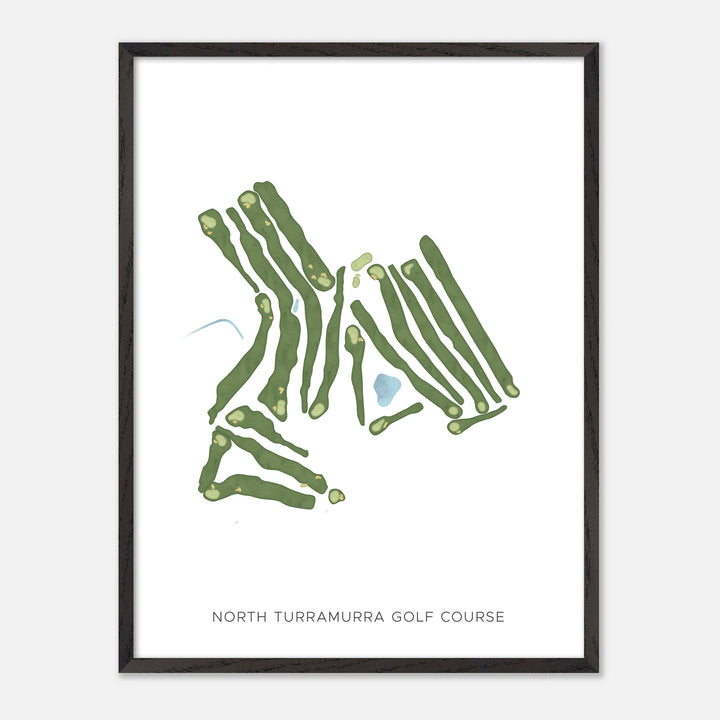 Print of North Turramurra Golf Course Modern Map