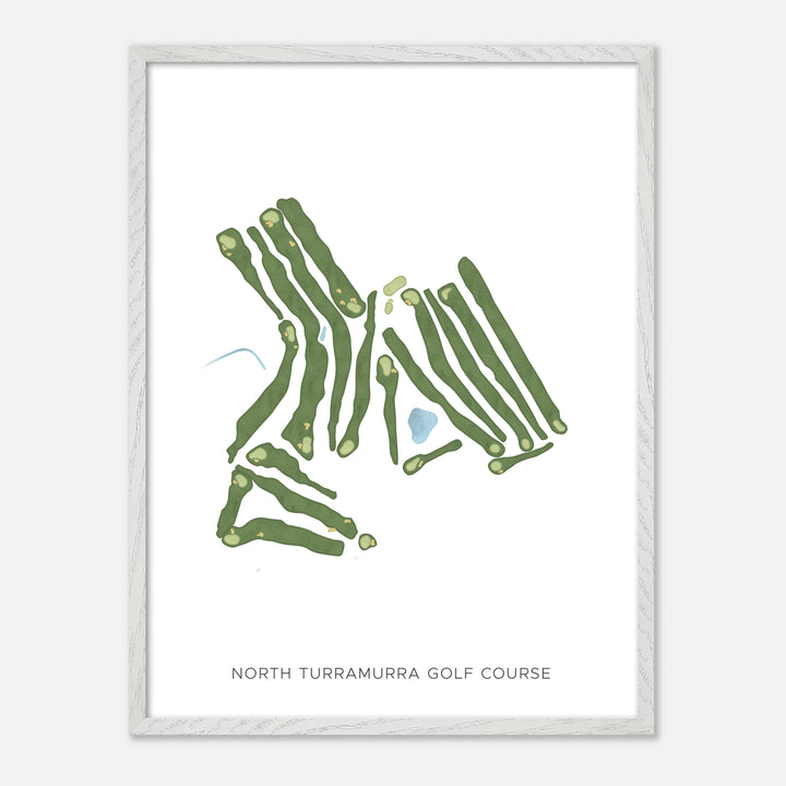 Print of North Turramurra Golf Course Modern Map