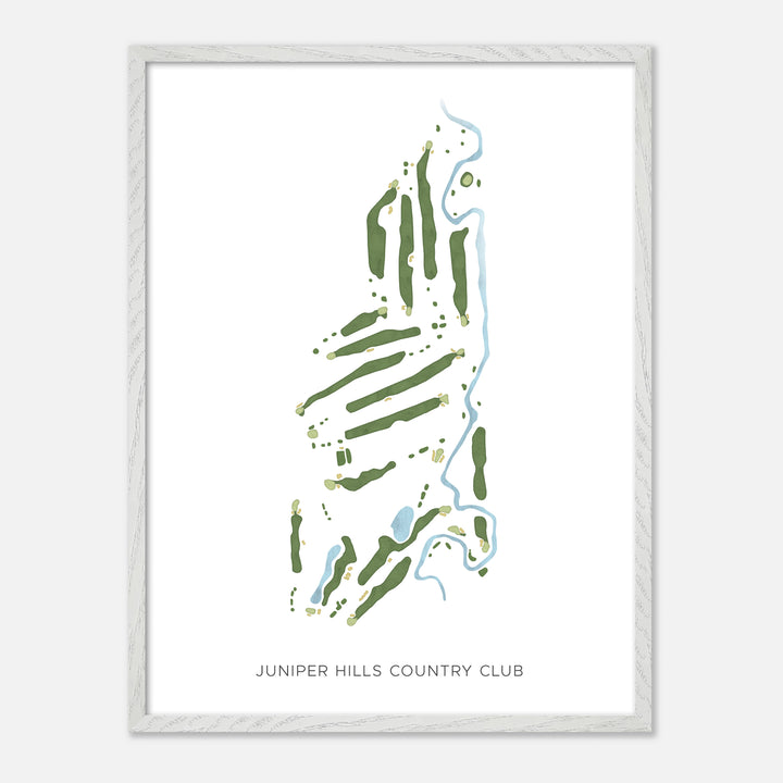 Print of Juniper Hills Country Club Modern Map