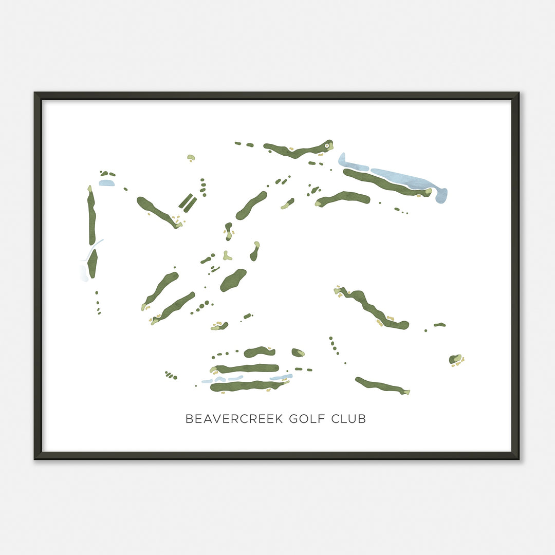 Print of Beavercreek Golf Club Modern Map