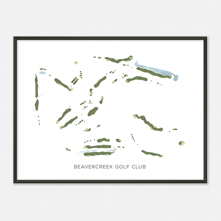 Print of Beavercreek Golf Club Modern Map