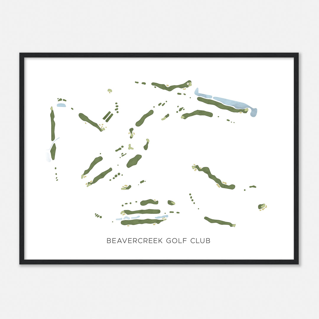 Print of Beavercreek Golf Club Modern Map