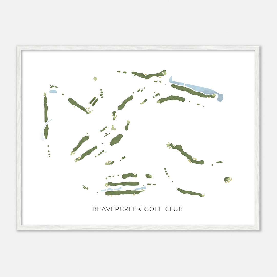 Print of Beavercreek Golf Club Modern Map