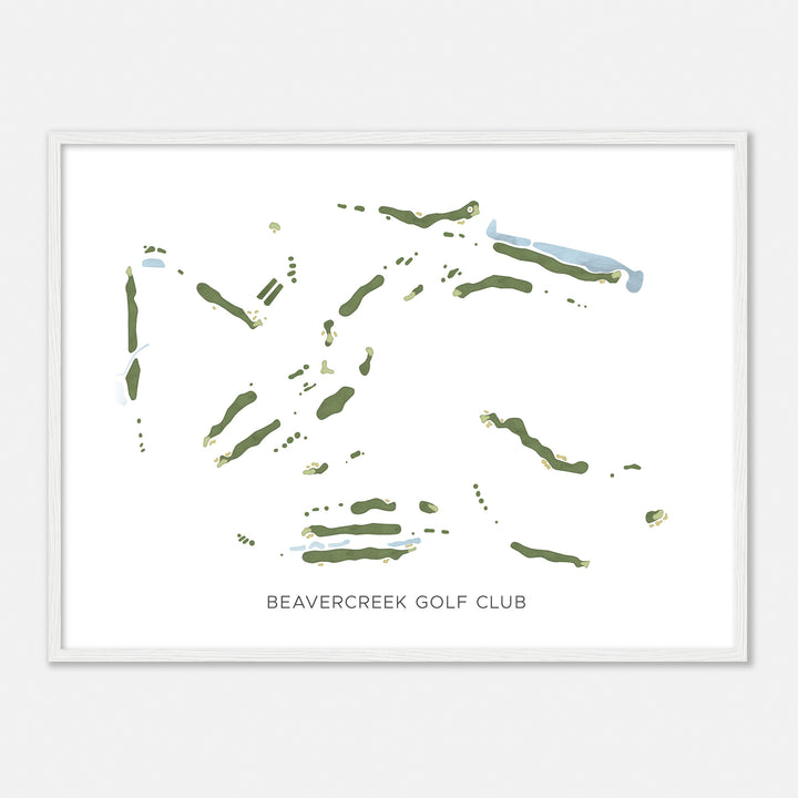 Print of Beavercreek Golf Club Modern Map