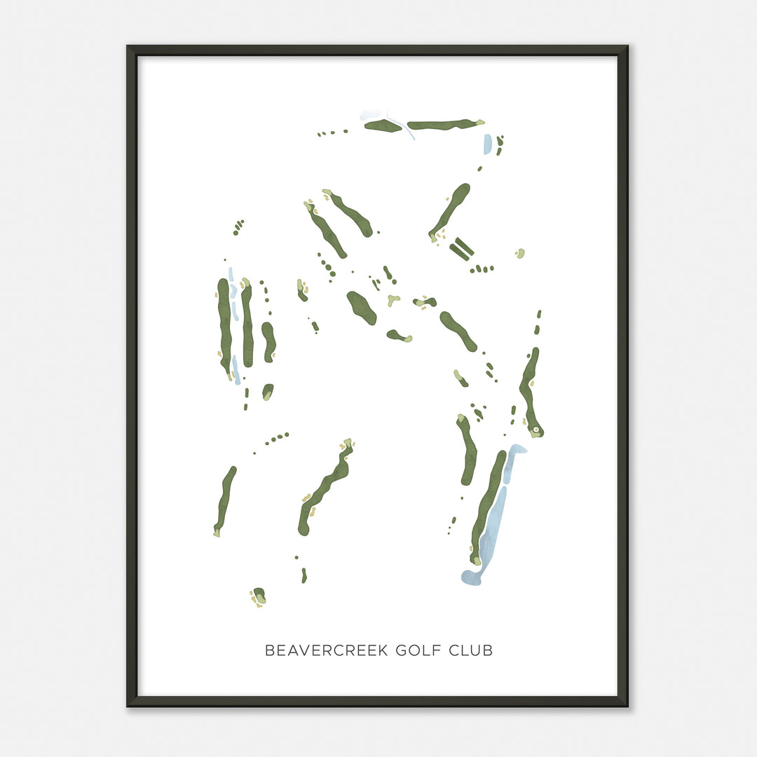 Print of Beavercreek Golf Club Modern Map