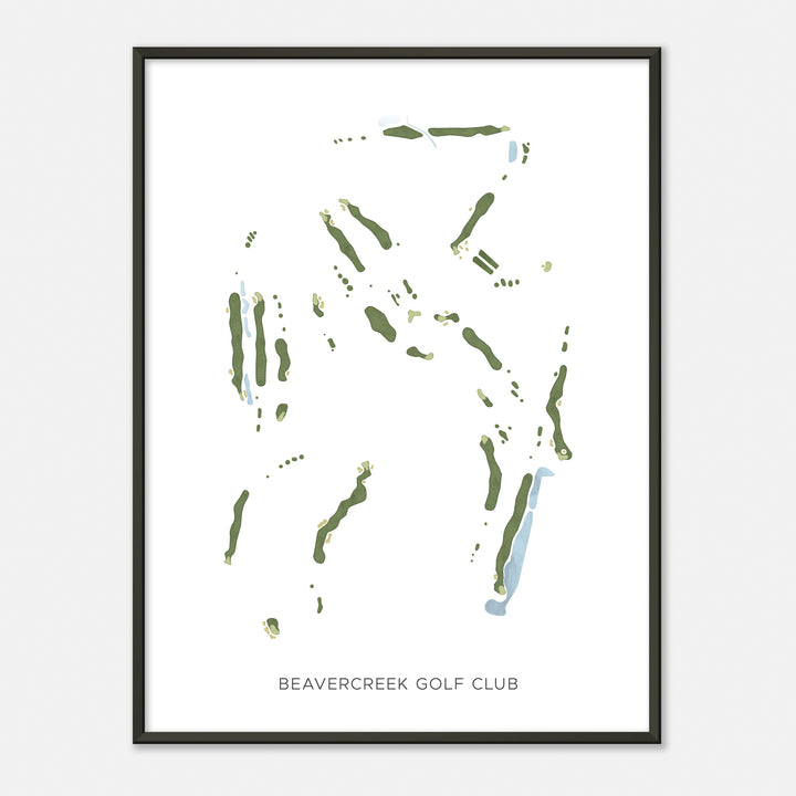 Print of Beavercreek Golf Club Modern Map