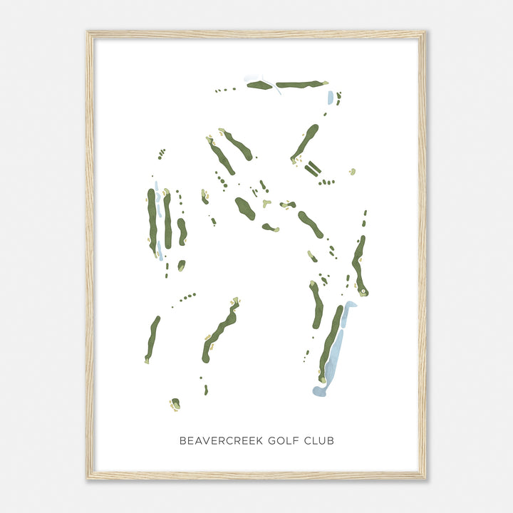 Print of Beavercreek Golf Club Modern Map