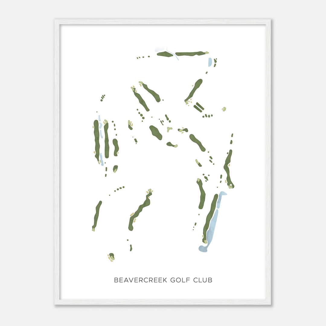 Print of Beavercreek Golf Club Modern Map