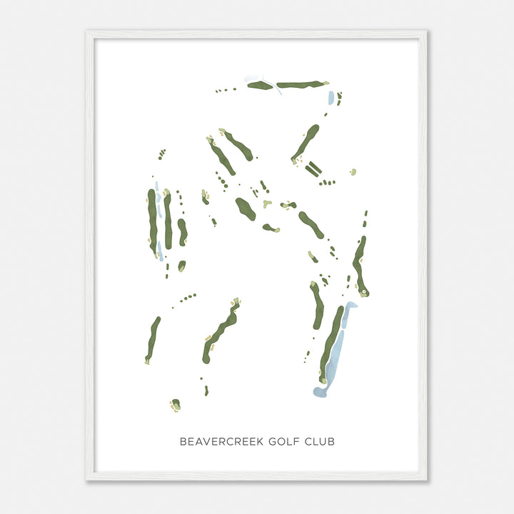 Print of Beavercreek Golf Club Modern Map