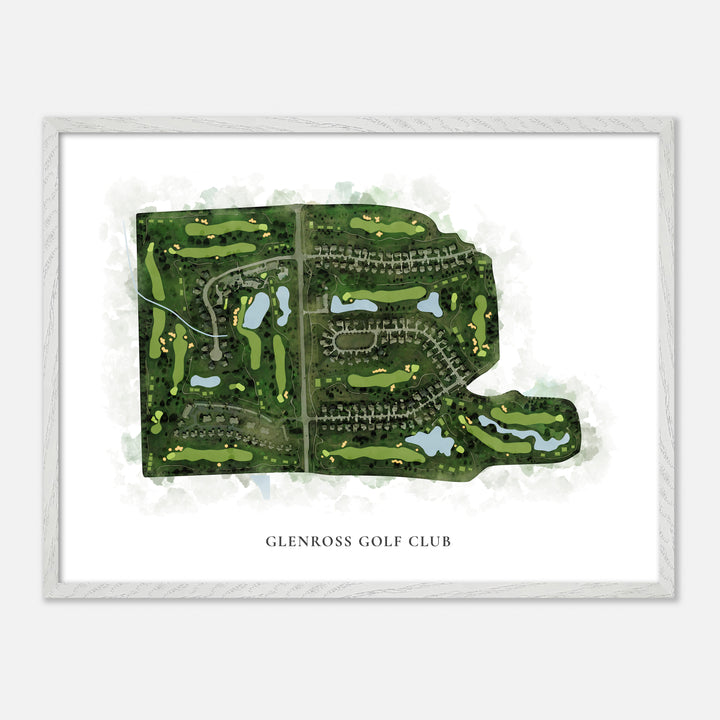 Print of Glenross Golf Club Classic Map
