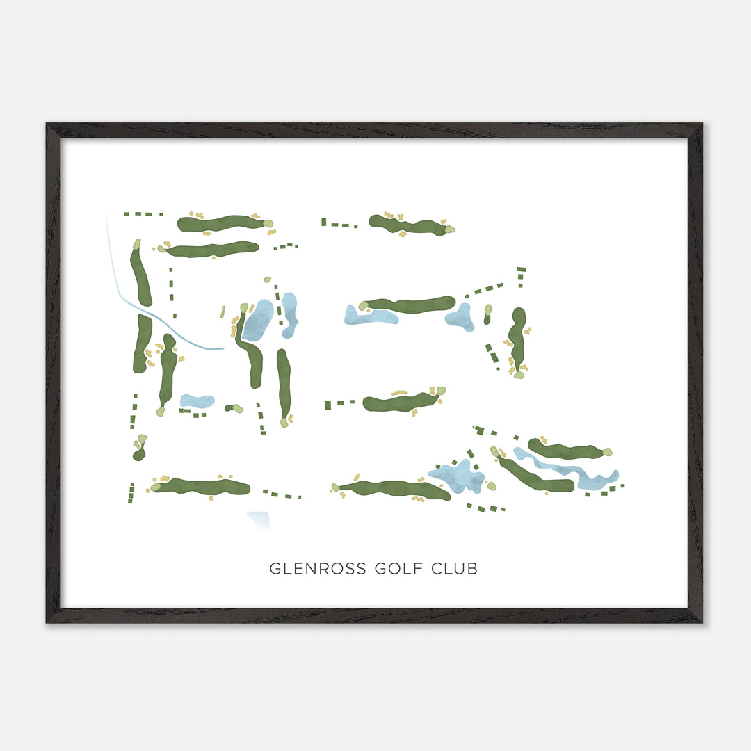 Print of Glenross Golf Club Modern Map