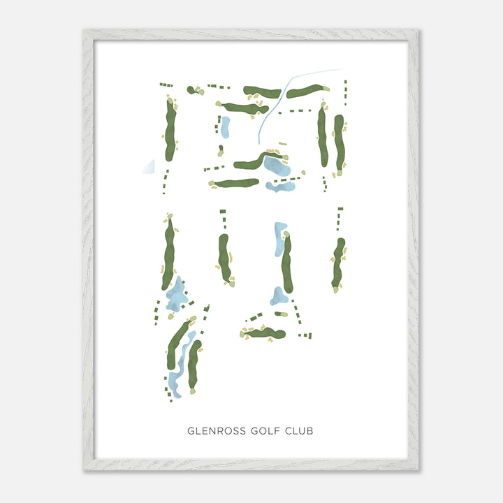 Print of Glenross Golf Club Modern Map