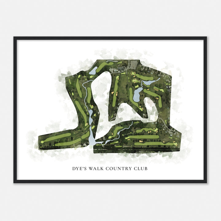 Print of Dye'S Walk Country Club Classic Map