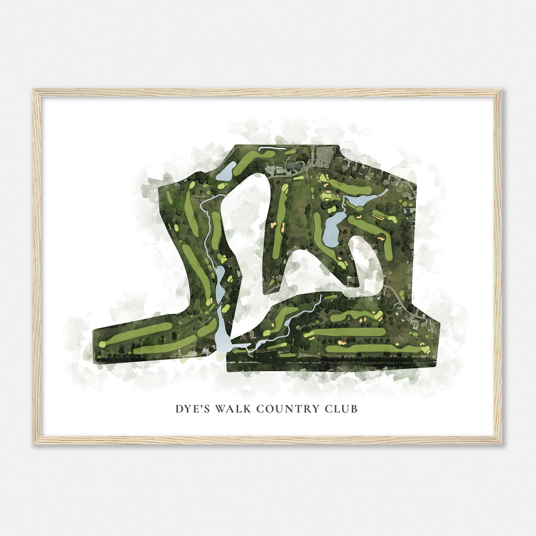 Print of Dye'S Walk Country Club Classic Map