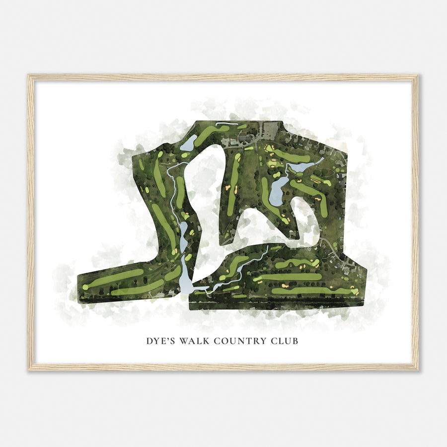 Print of Dye'S Walk Country Club Classic Map