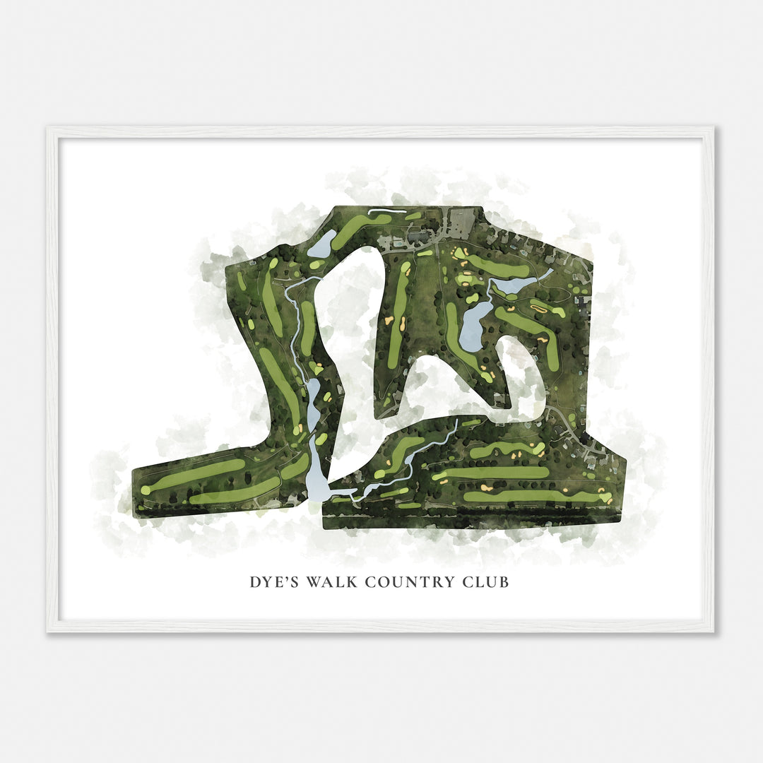 Print of Dye'S Walk Country Club Classic Map