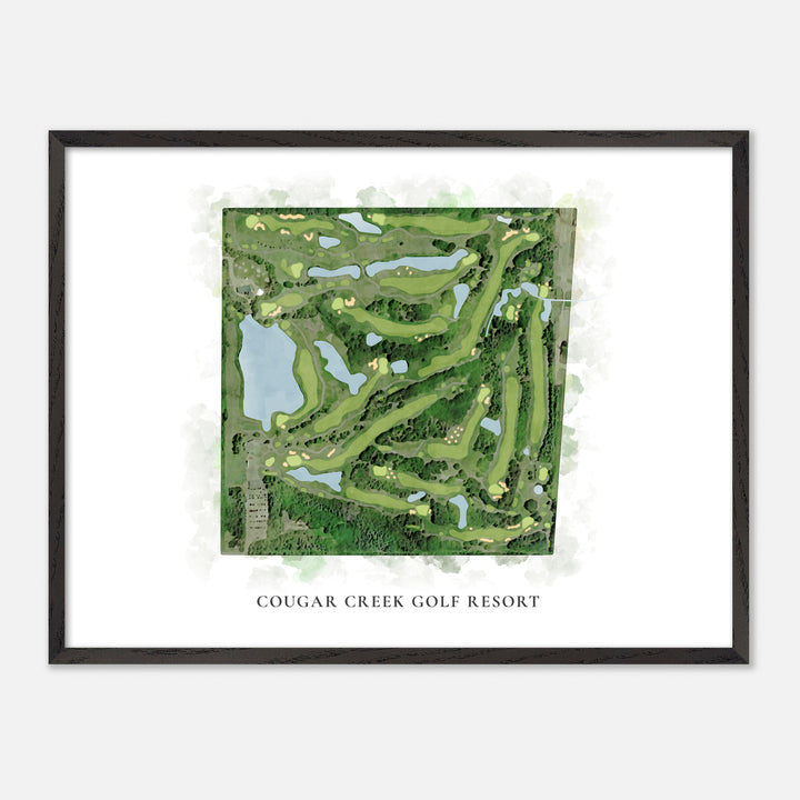 Print of Cougar Creek Golf Resort Classic Map