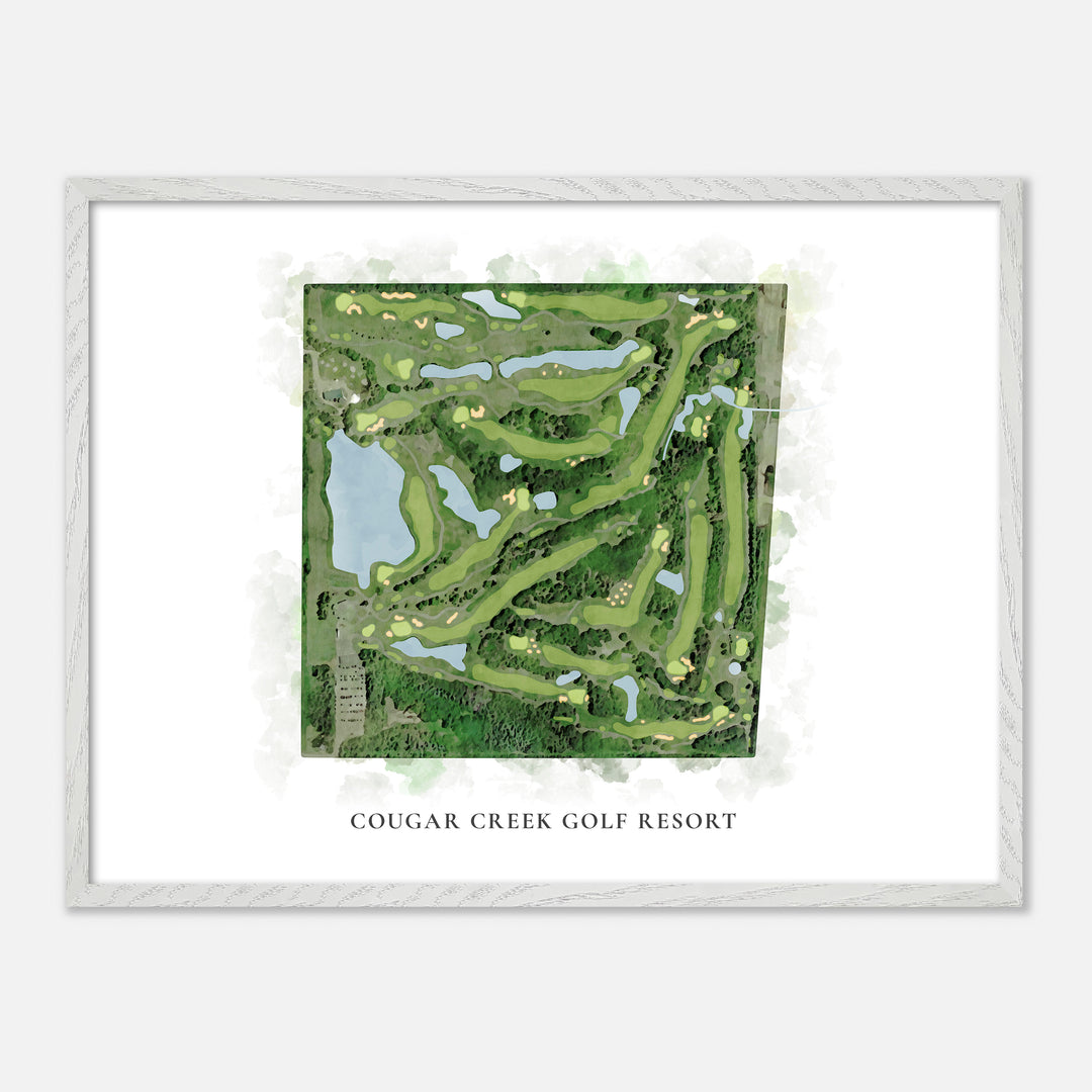Print of Cougar Creek Golf Resort Classic Map