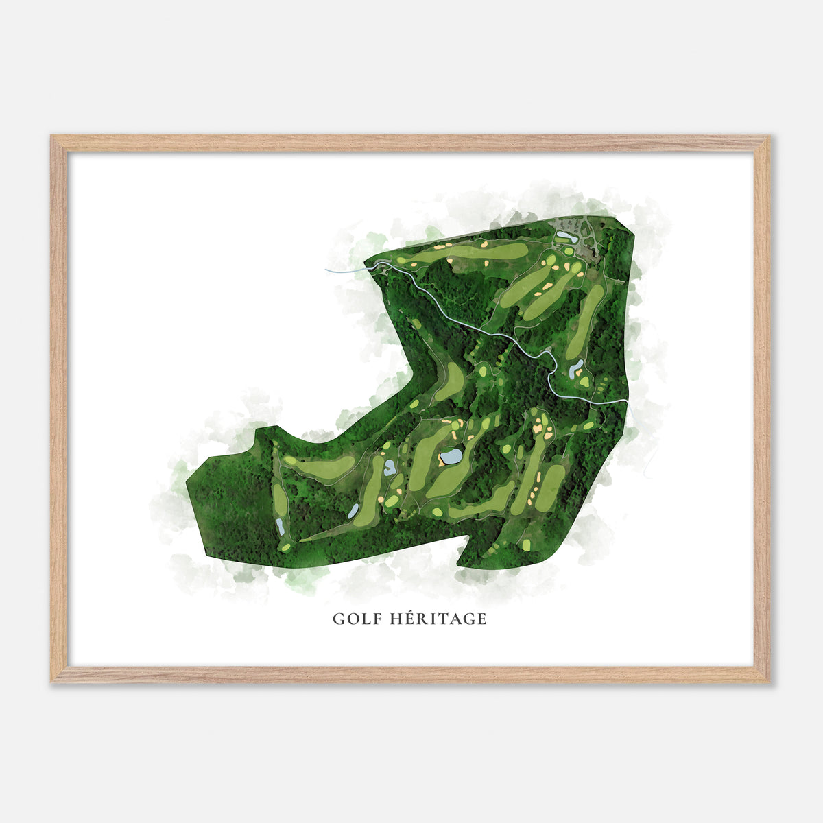 Print of Golf Héritage Classic Map