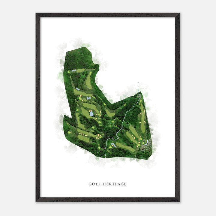 Print of Golf Héritage Classic Map