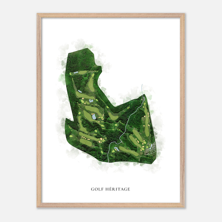 Print of Golf Héritage Classic Map