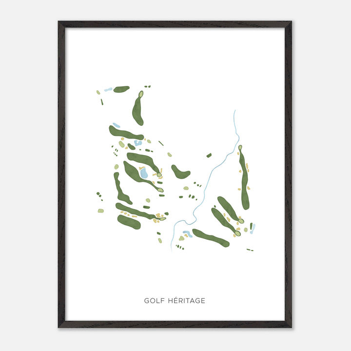 Print of Golf Héritage Modern Map