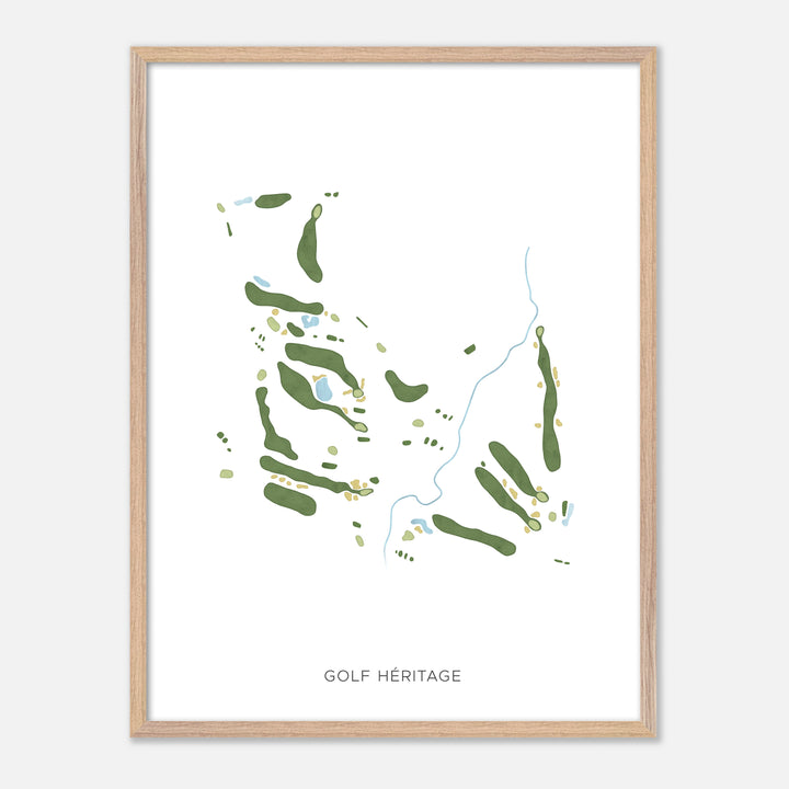 Print of Golf Héritage Modern Map