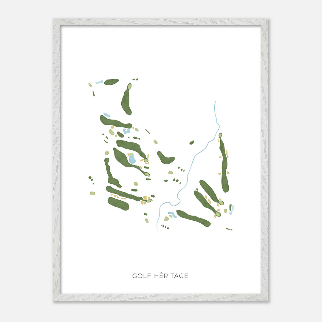 Print of Golf Héritage Modern Map