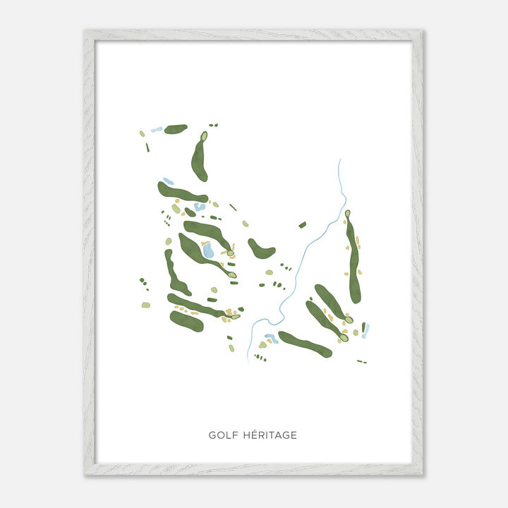 Print of Golf Héritage Modern Map