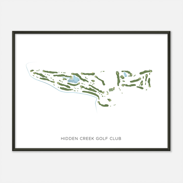 Print of Hidden Creek Golf Club Modern Map