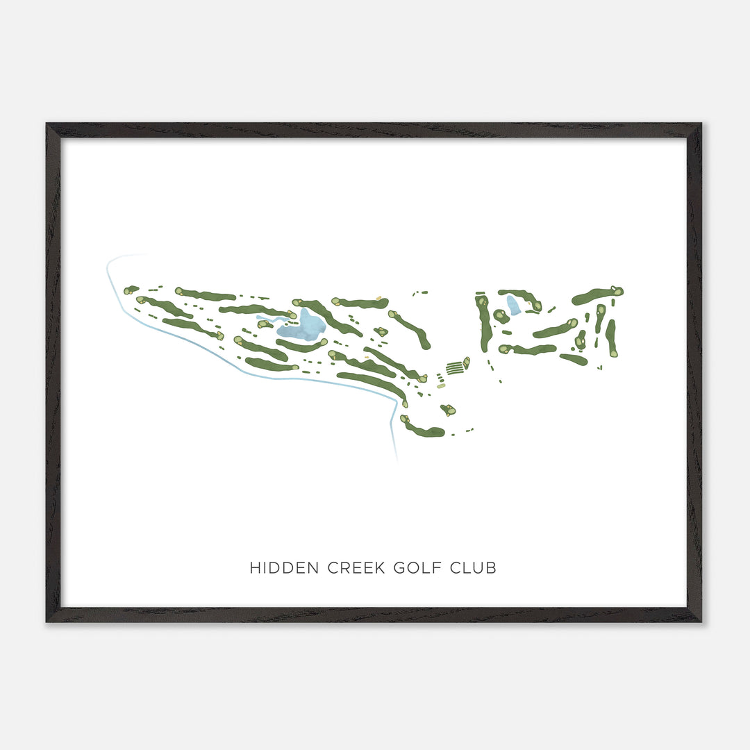 Print of Hidden Creek Golf Club Modern Map