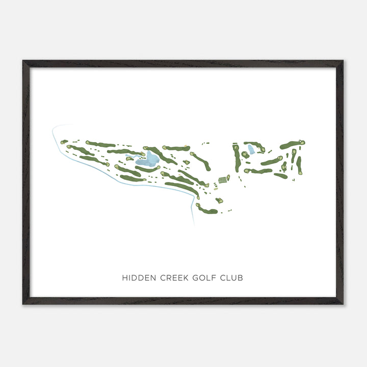 Print of Hidden Creek Golf Club Modern Map