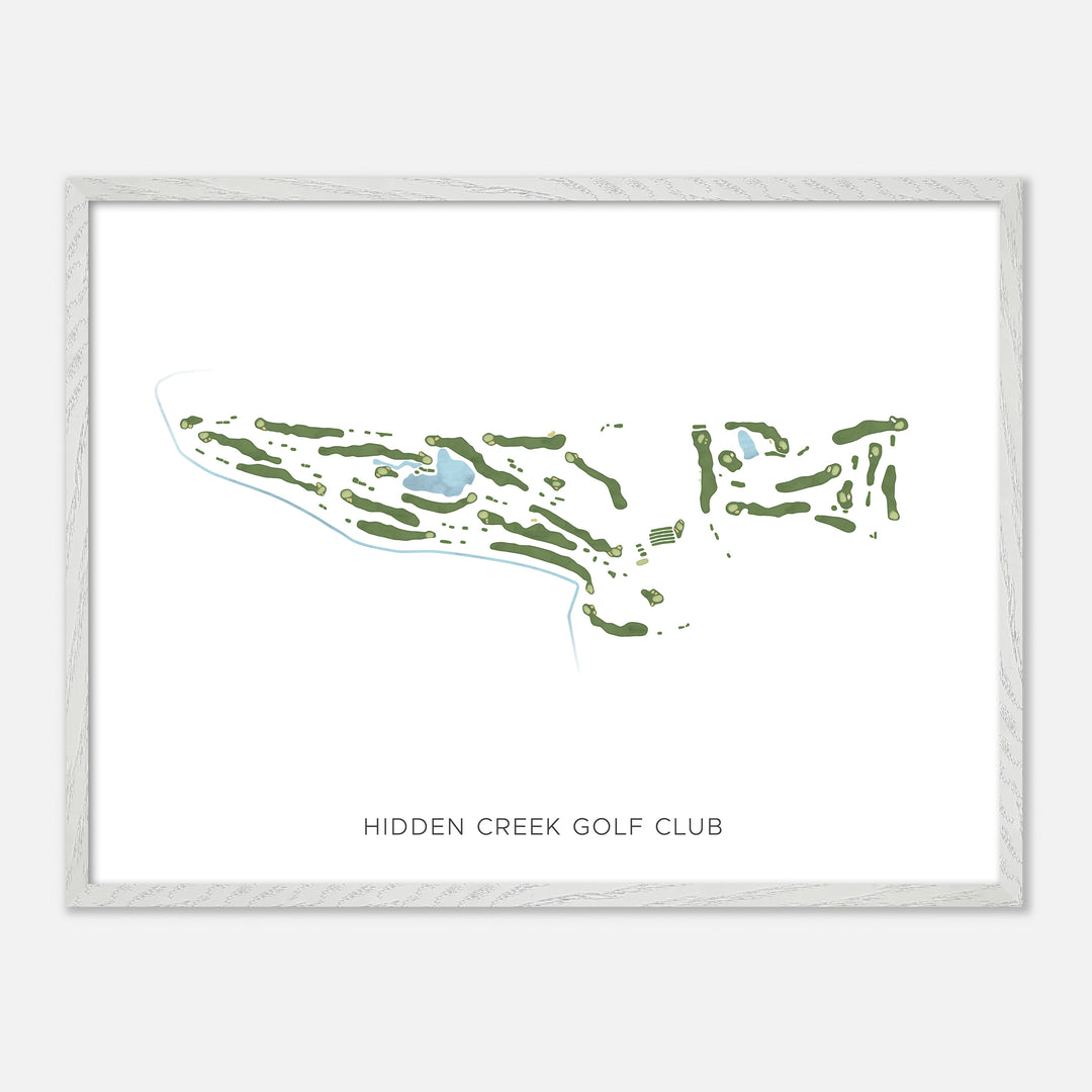 Print of Hidden Creek Golf Club Modern Map