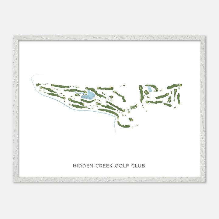 Print of Hidden Creek Golf Club Modern Map