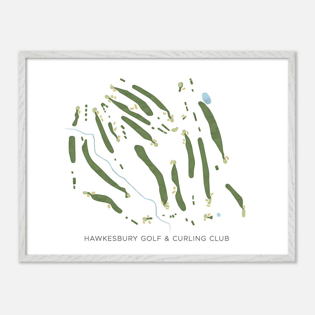 Print of Hawkesbury Golf & Curling Club Modern Map