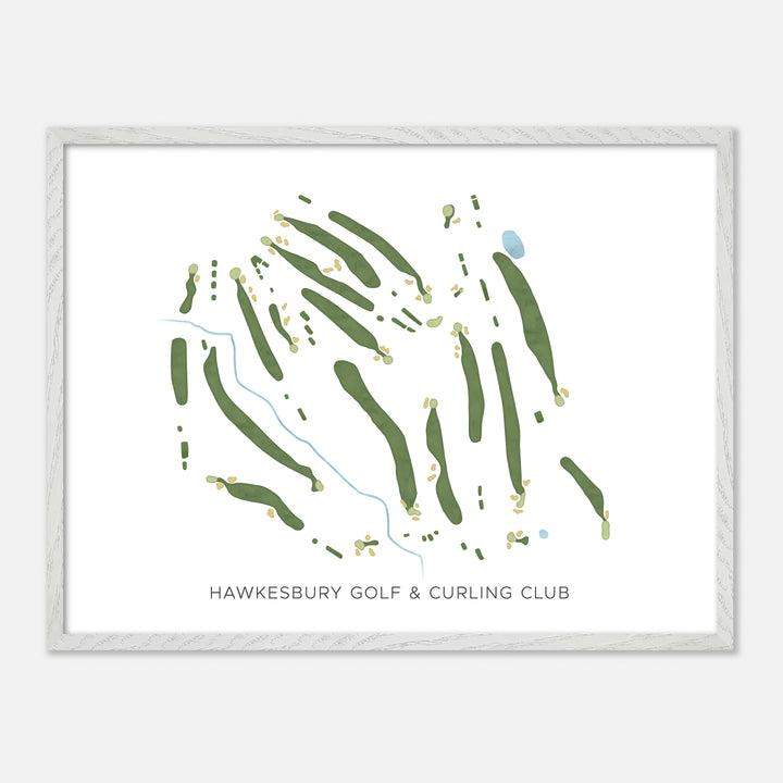 Print of Hawkesbury Golf & Curling Club Modern Map