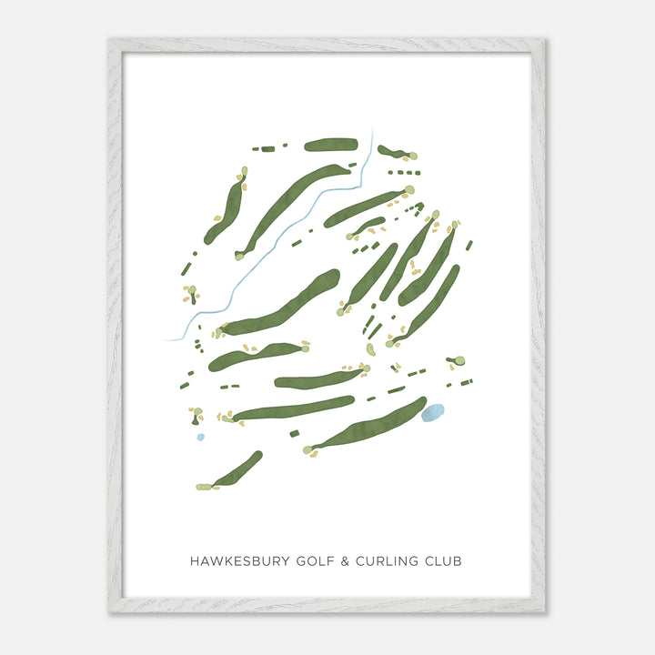 Print of Hawkesbury Golf & Curling Club Modern Map