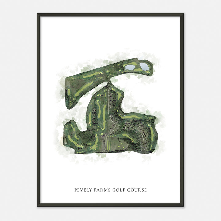 Print of Pevely Farms Golf Course Classic Map