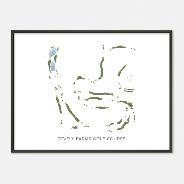 Print of Pevely Farms Golf Course Modern Map