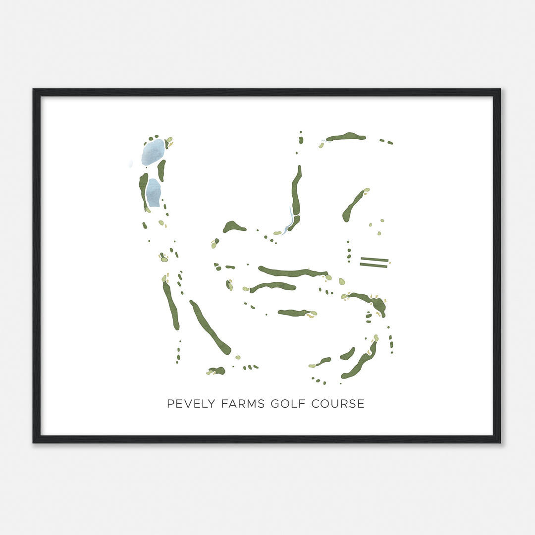 Print of Pevely Farms Golf Course Modern Map