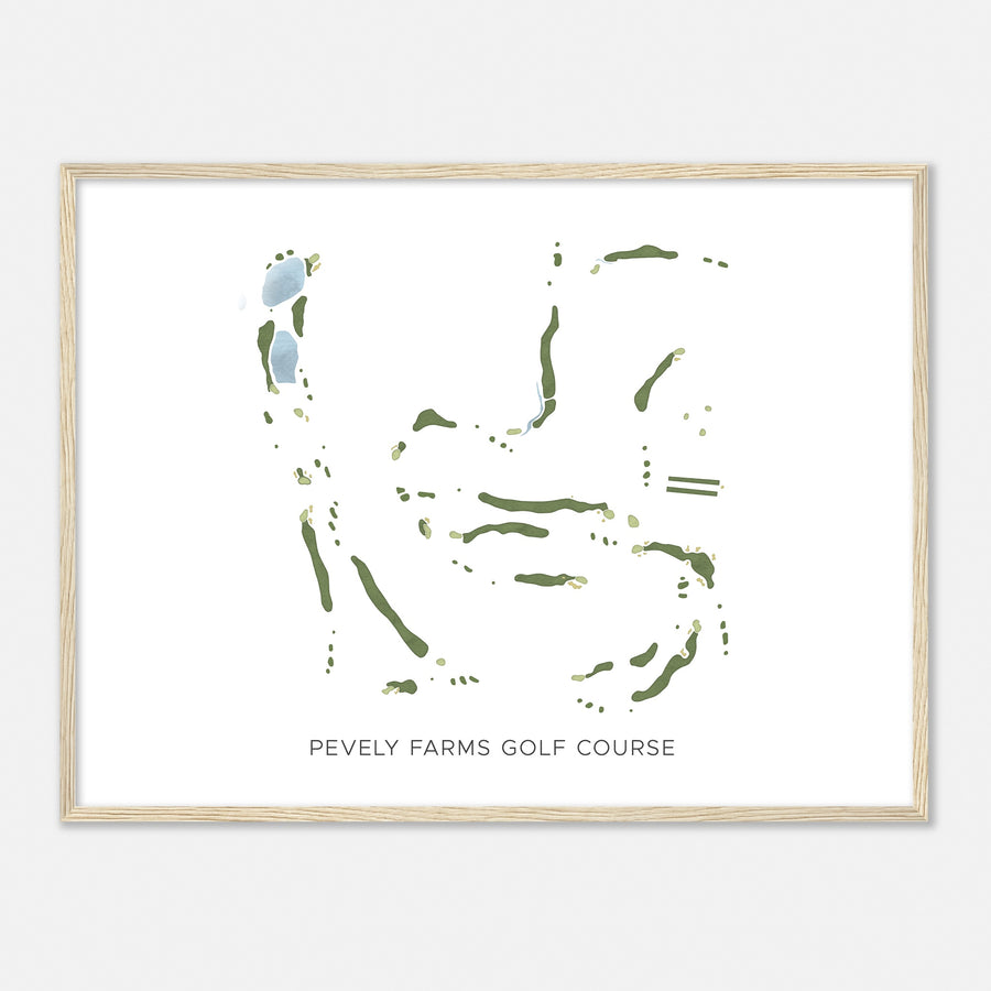 Print of Pevely Farms Golf Course Modern Map