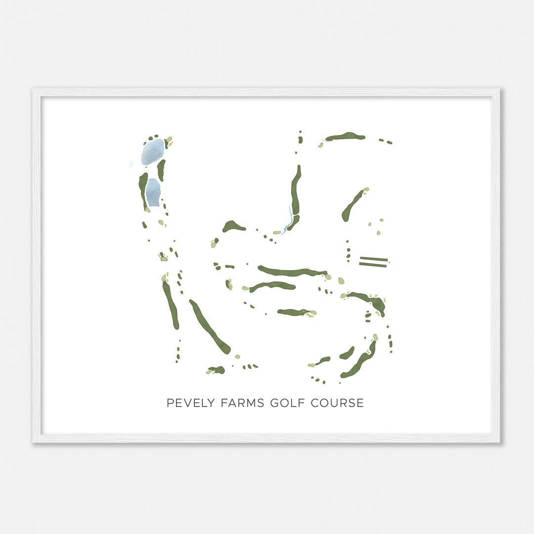 Print of Pevely Farms Golf Course Modern Map